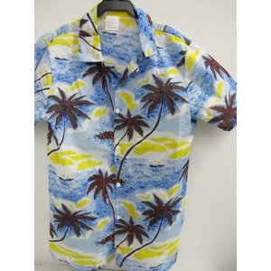 Hawaiian Shirt Blue - Mens Hawaiian Costumes